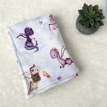 Charger l'image dans la galerie, Doudou douceur - Dragons mauves