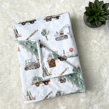 Charger l'image dans la galerie, Couverture en minky - En chantier