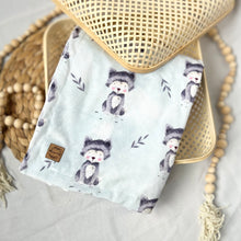 Charger l'image dans la galerie, Couverture en minky - Loup gris