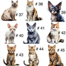 Charger l'image dans la galerie, Doudou de naissance personnalisée - Chat fleuris