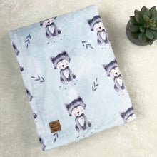 Charger l'image dans la galerie, Couverture en minky - Loup gris