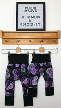 Charger l'image dans la galerie, Pantalons évolutifs - Fleur mauve
