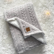 Charger l'image dans la galerie, Couverture tricot - Taupe