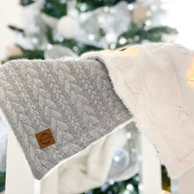 Charger l'image dans la galerie, Couverture tricot - Gris chiné