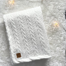 Charger l'image dans la galerie, Couverture tricot - Crème