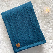 Charger l'image dans la galerie, Couverture tricot - Indigo