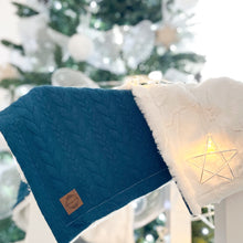 Charger l'image dans la galerie, Couverture tricot - Indigo