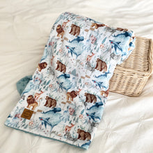 Charger l'image dans la galerie, Couverture en minky - Au zoo