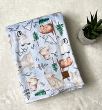 Charger l'image dans la galerie, Couverture en minky - Animaux polaires