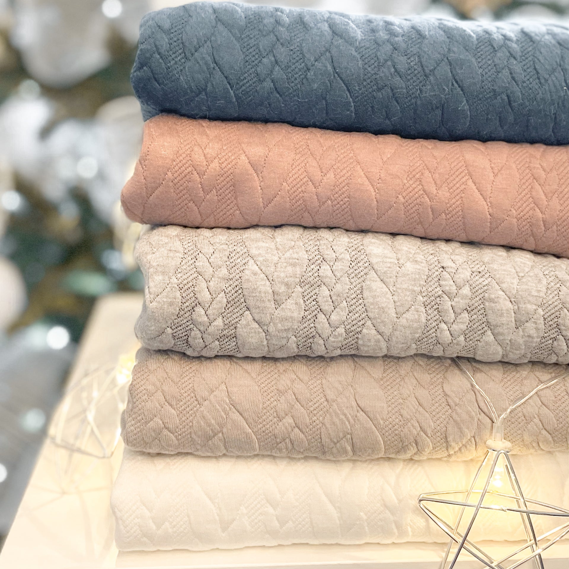 Couverture en tricot/fourrure