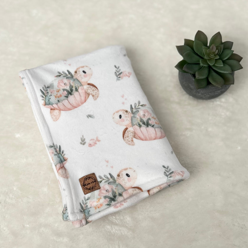Doudou douceur - Tortues fleuris