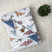 Couverture en minky - Dinos géo