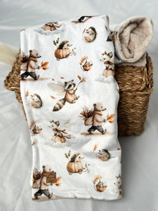 Couverture en minky - Féerie automnale