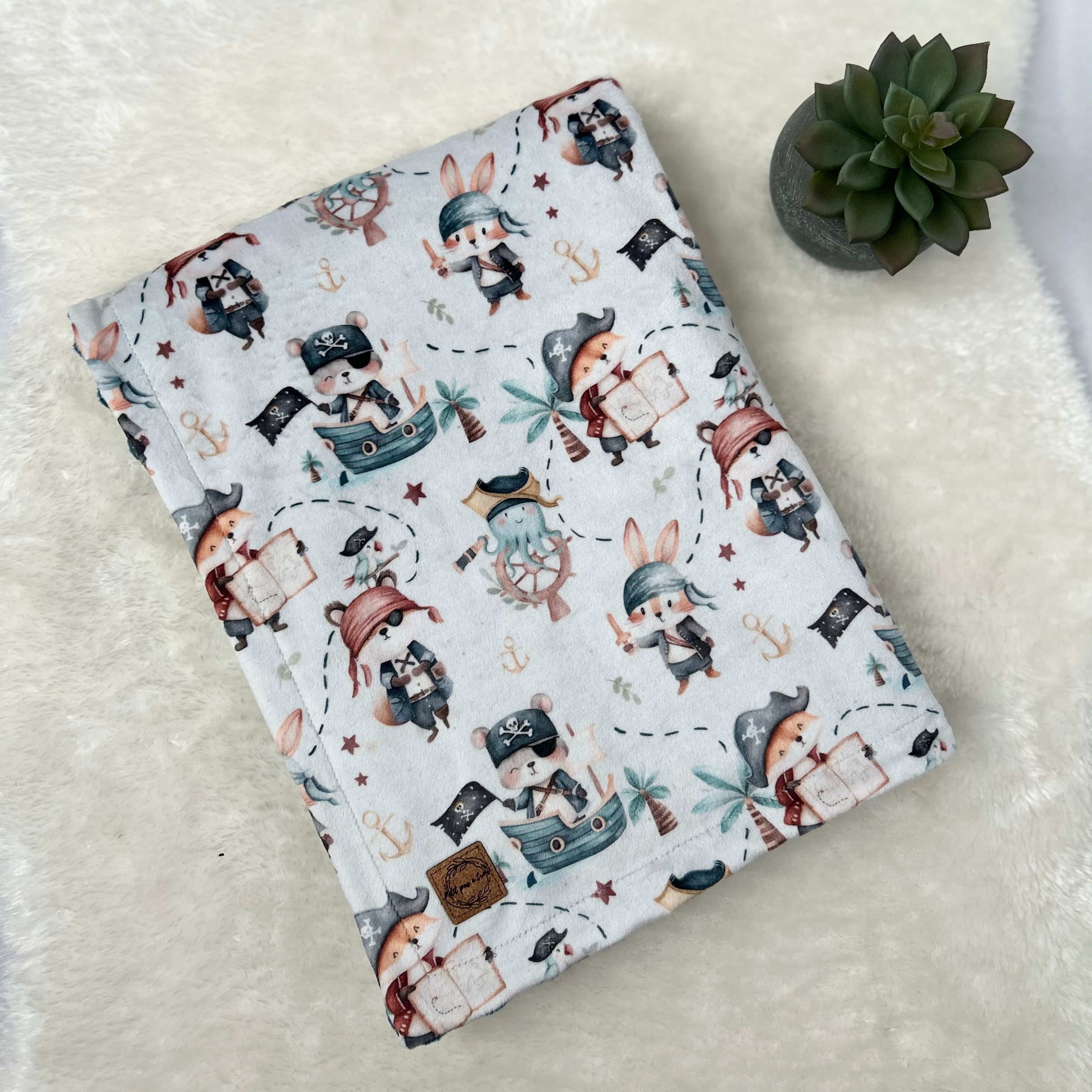 Couverture en minky - Petit moussaillon