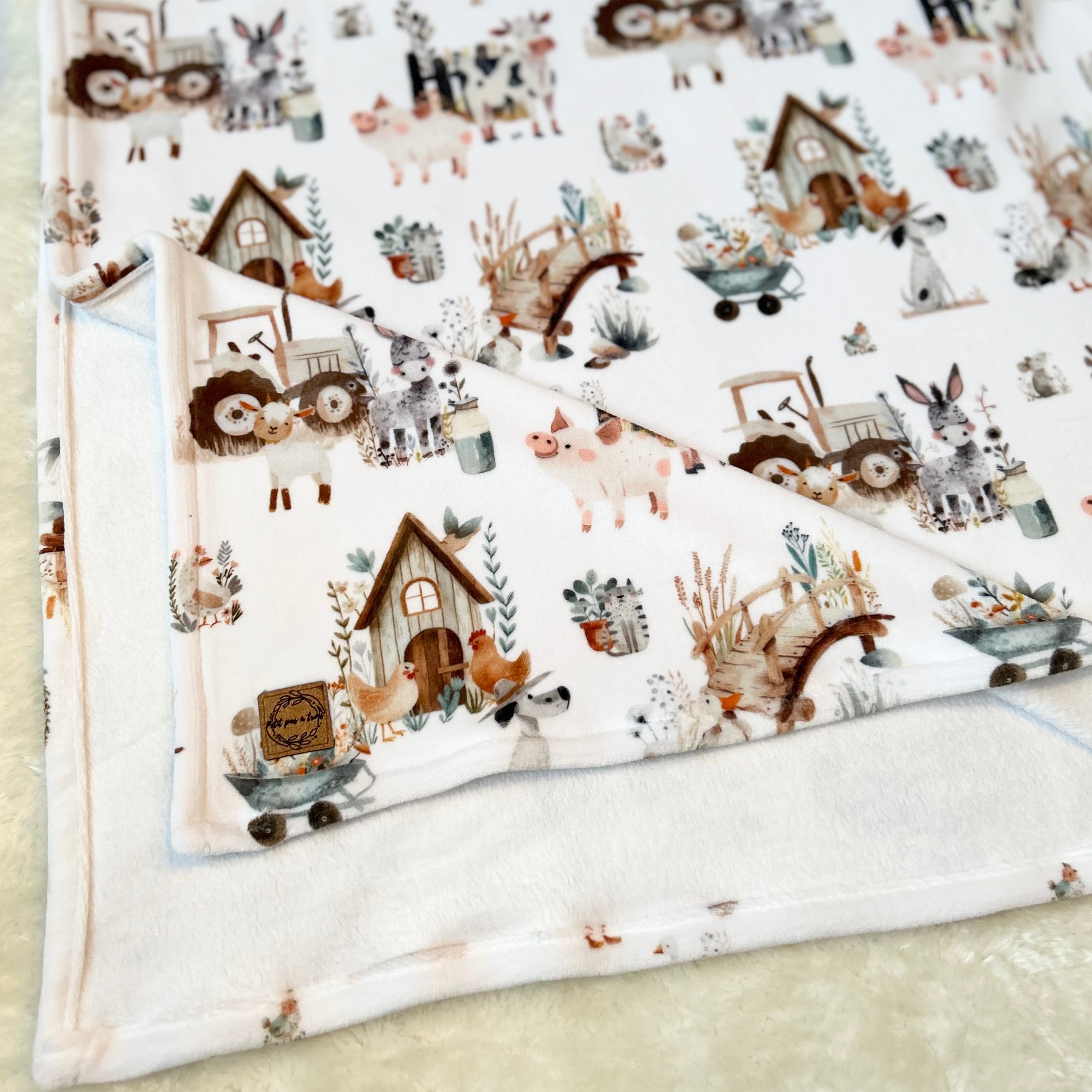 Doudou douceur - Ferme pastel