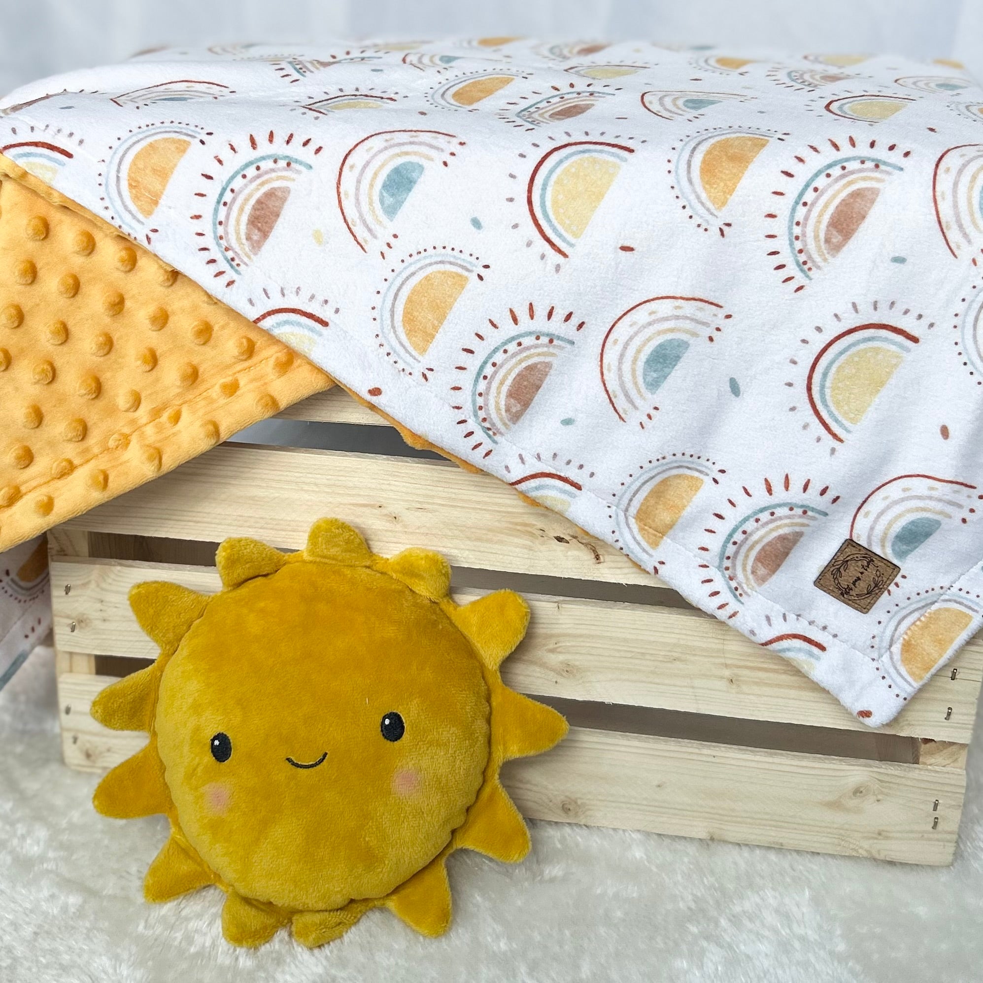 Couverture en minky - Coucher de soleil