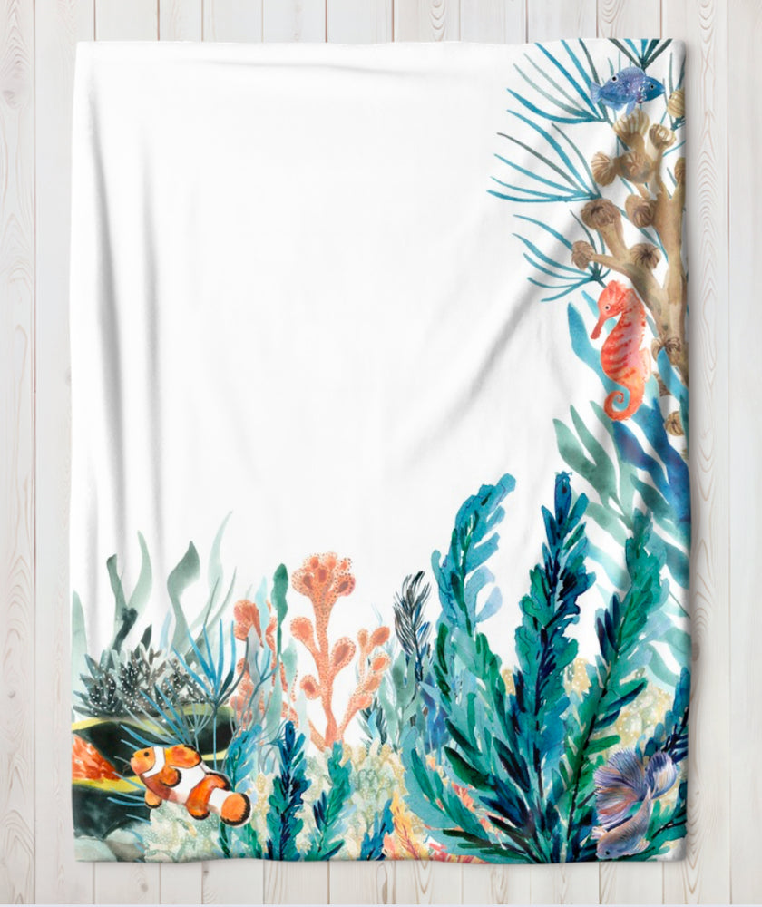 Doudou de naissance personnalisée - Sous l’océan