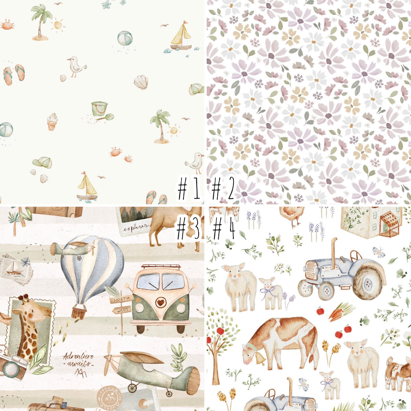 Serviette de plage pour bébé/enfant/adulte (Motif répétitif) - Collection été 2026