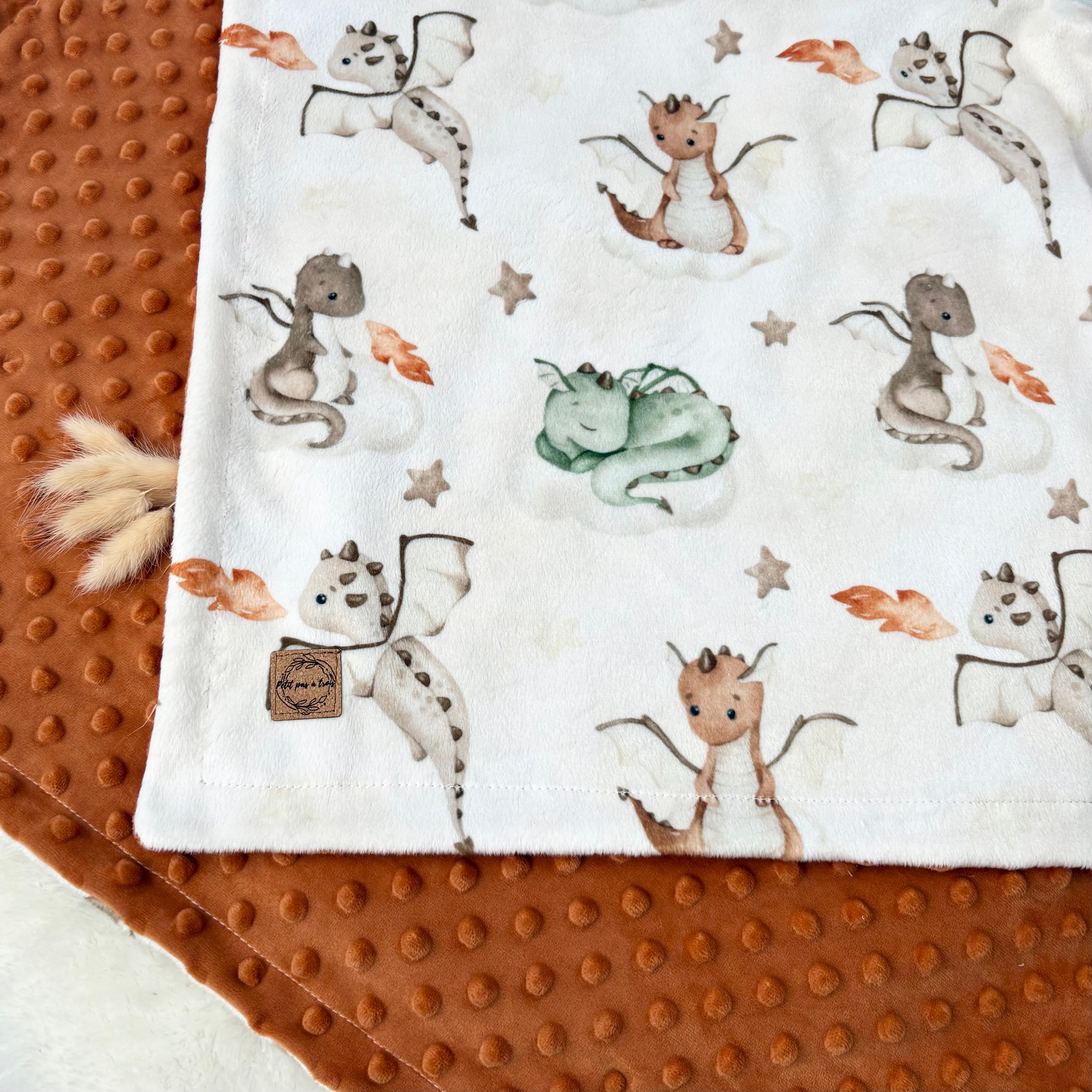 Couverture en minky - Dragons