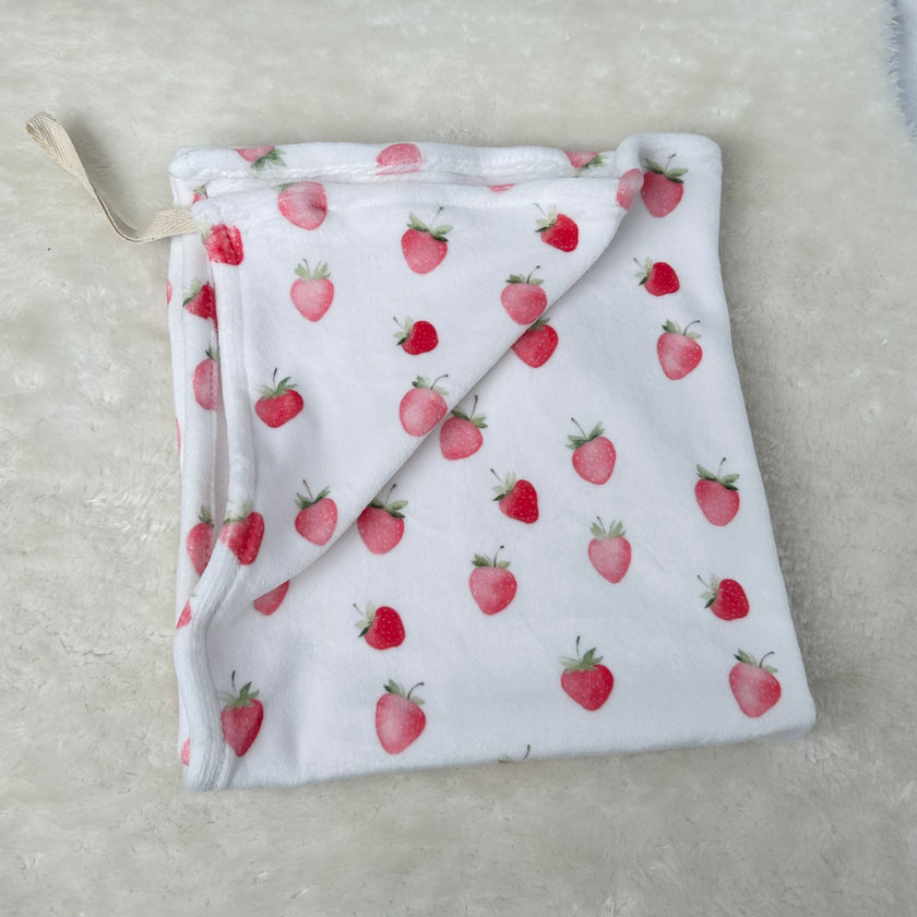 Doudou douceur attache-suce - Petites fraises