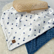 Couverture en minky - Petits bleuets
