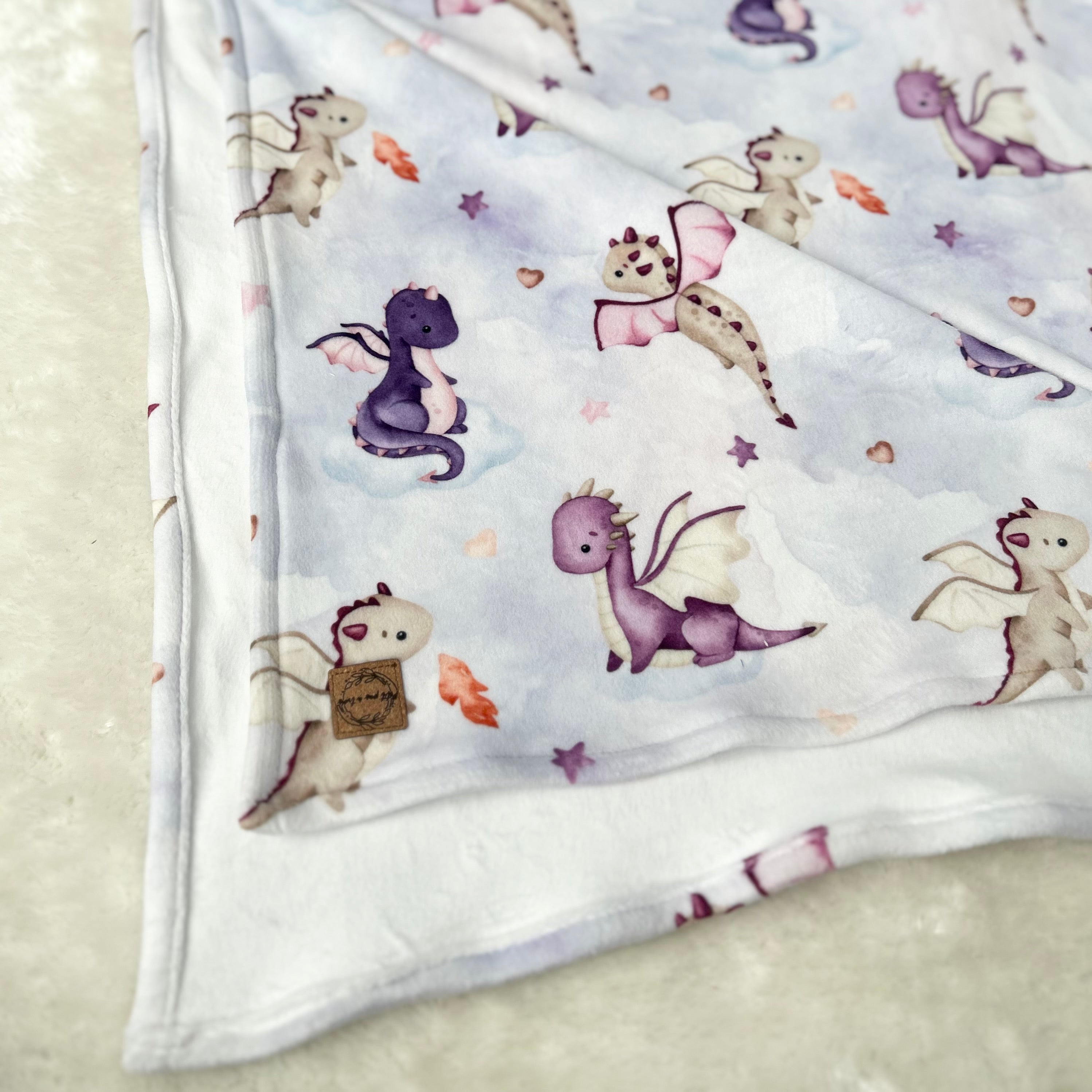 Doudou douceur - Dragons mauves