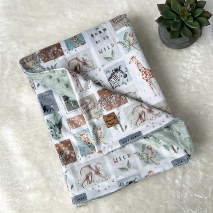 Couverture en minky -  Safari