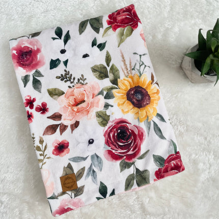 Couverture en minky - Bouquet d’automne