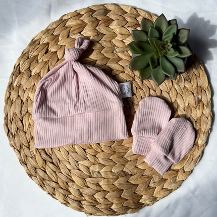 Ensemble de naissance - Vieux rose