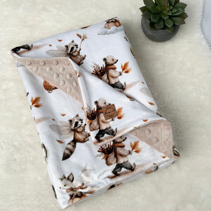 Couverture en minky - Féerie automnale