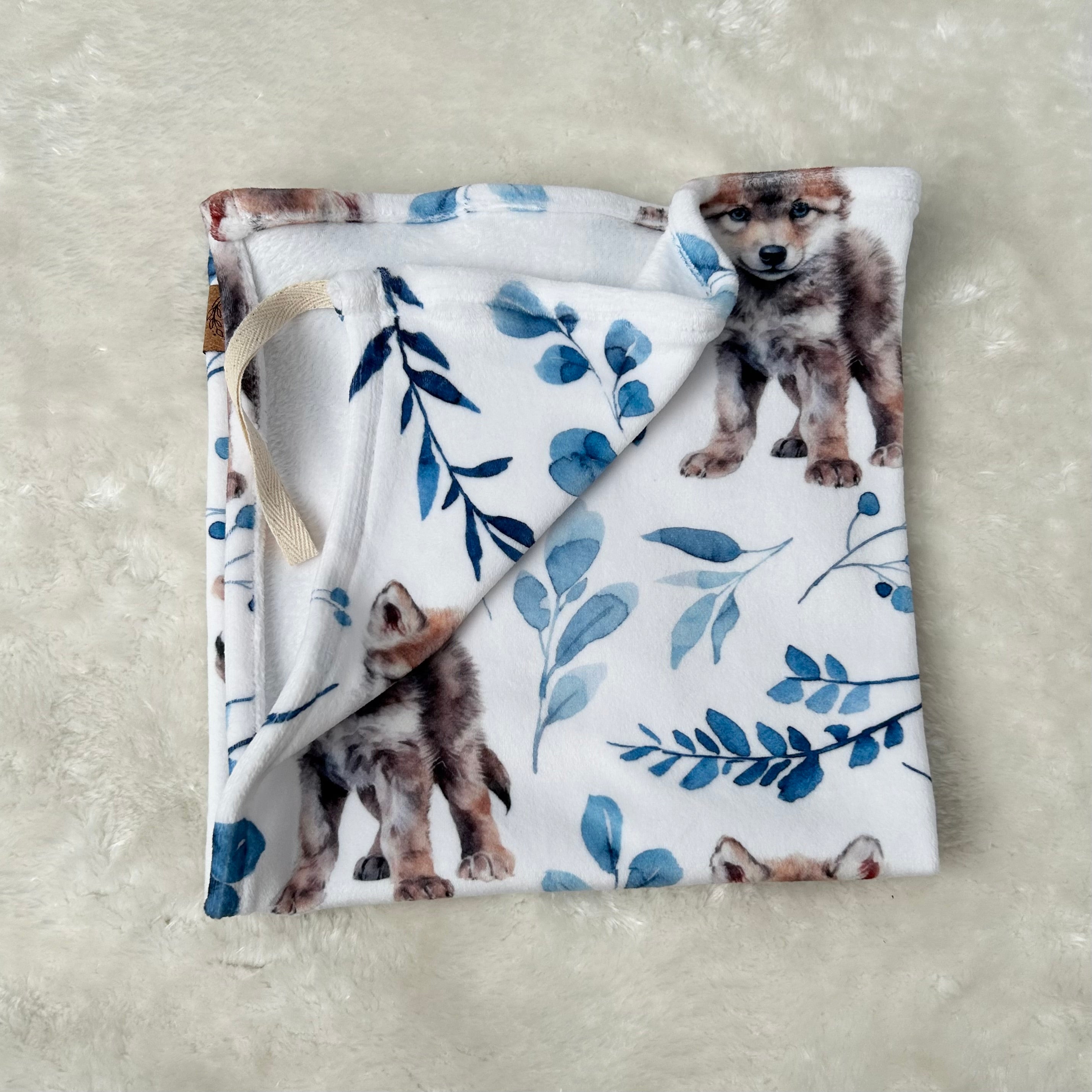 Doudou douceur attache-suce - Louveteaux