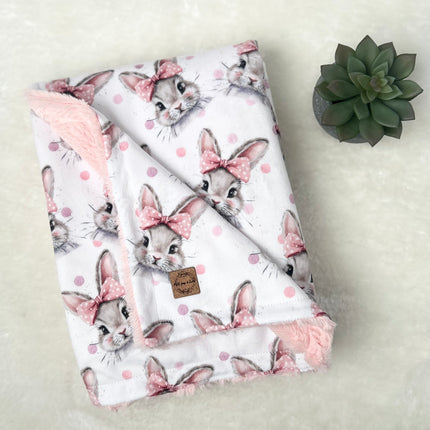 Couverture minky/fourrure - Petite lapine