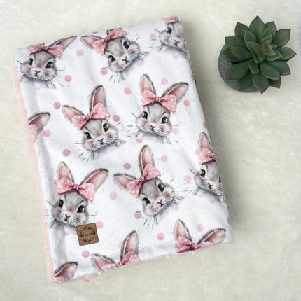 Couverture minky/fourrure - Petite lapine