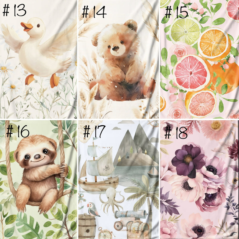 Serviette de plage pour bébé/enfant/adulte (Motif grand format)