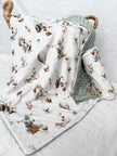Couverture en minky - Oies rustiques