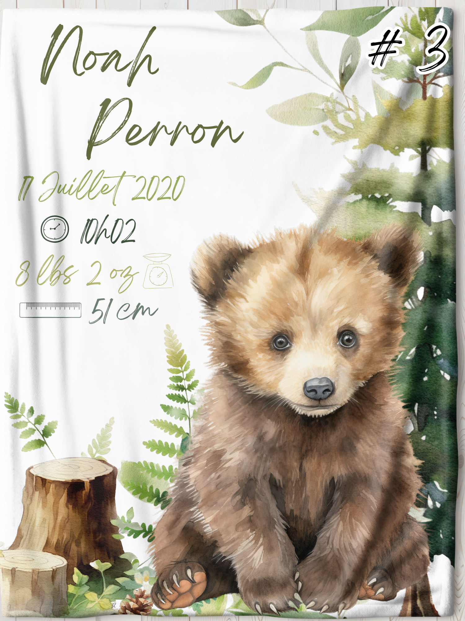 Doudou de naissance souvenir