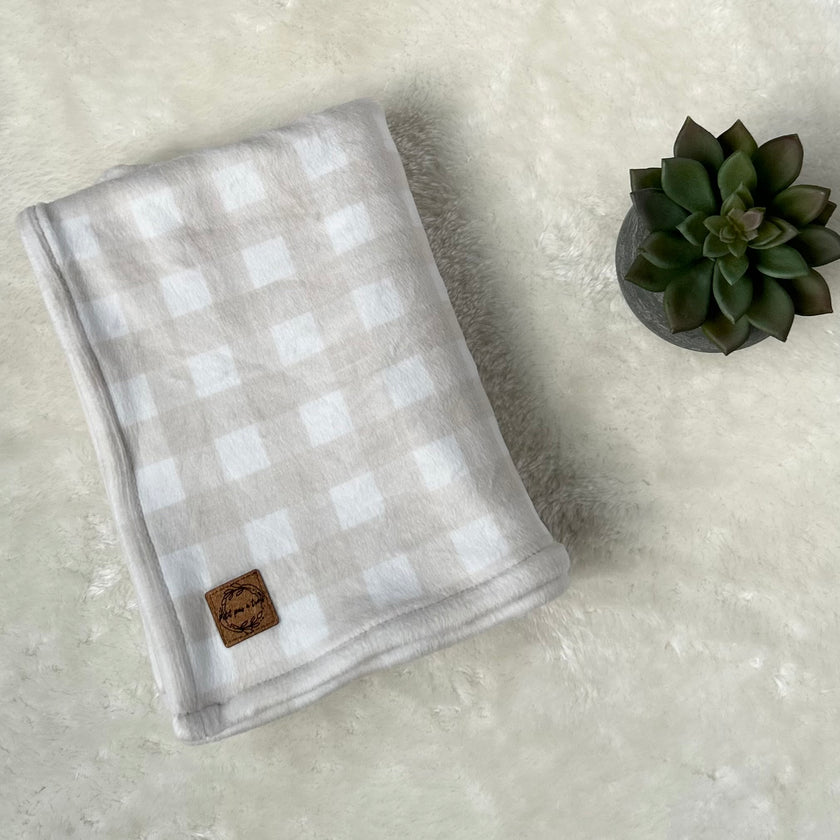 Doudou douceur - Gingham beige