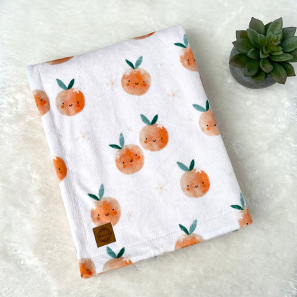 Couverture en minky - Limonade à l’orange