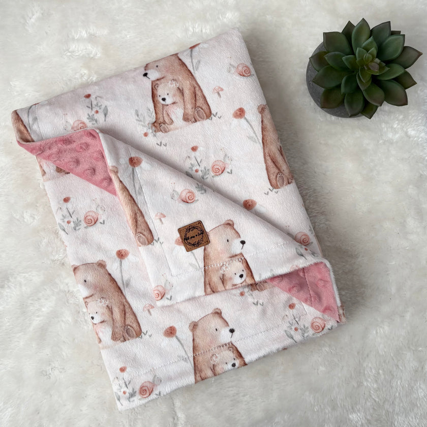 Couverture en minky - Câlinours