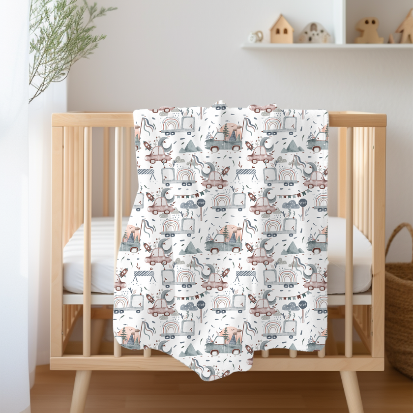 Couverture en minky - En ville