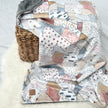 Couverture en minky - Montagnes boho