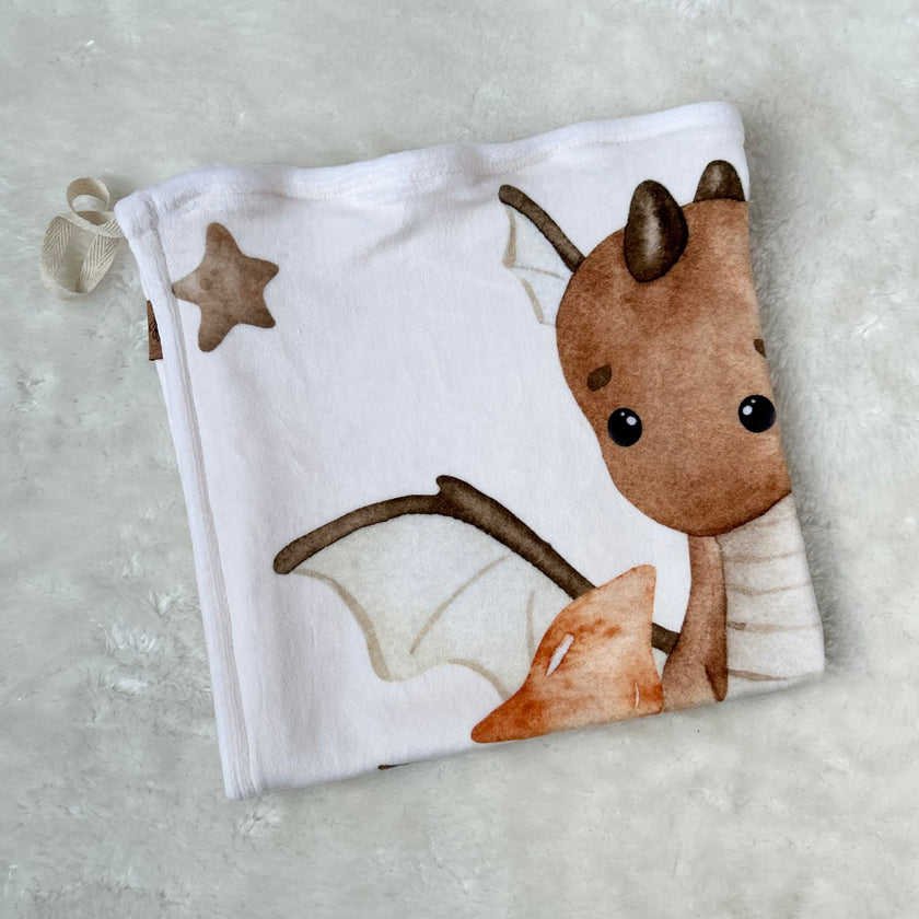 Doudou douceur attache-suce - Petit dragon