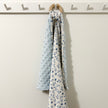 Doudou de transport - Fleurs bleues vintages