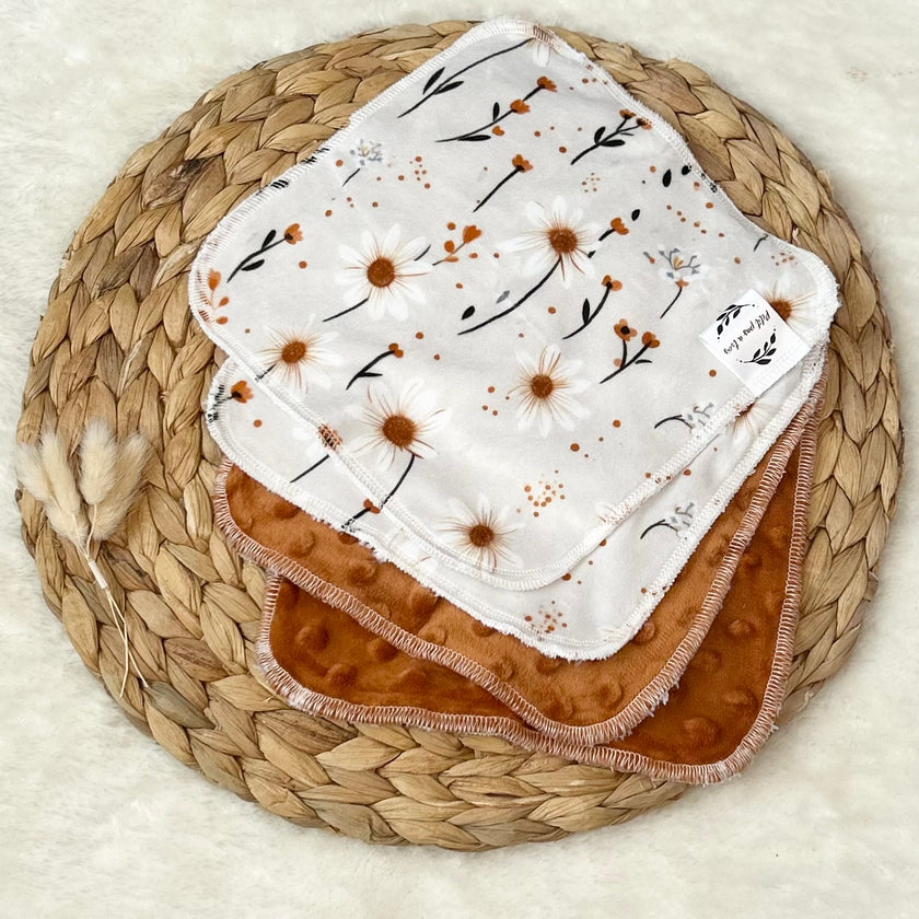 Débarbouillettes réversibles - Boho / Ginger