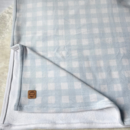 Doudou douceur - Gingham bleu