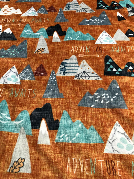 Couverture en minky - Montagnard ocre