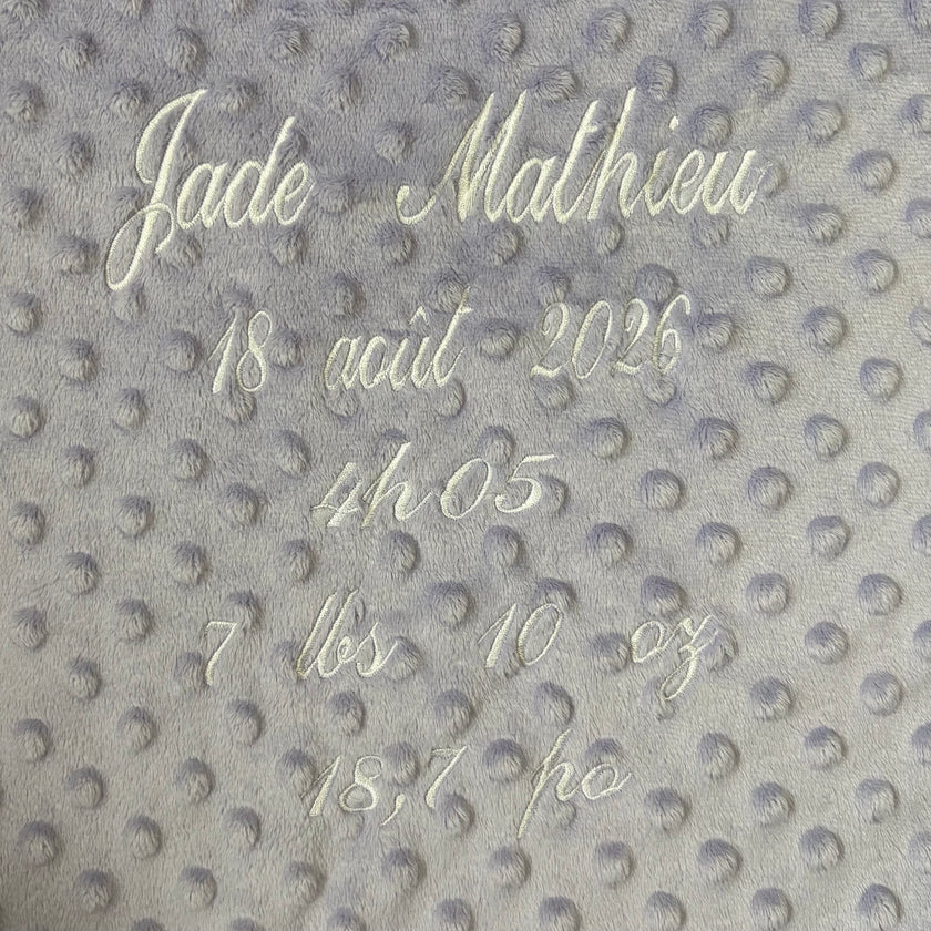 Broderie - Information de naissance