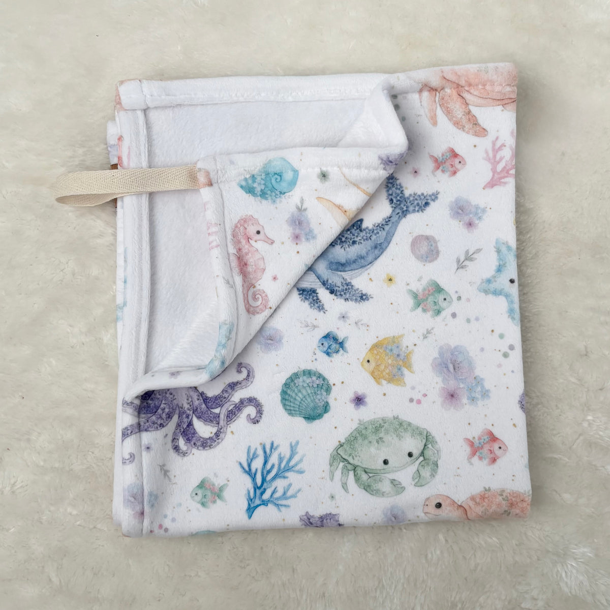 Attache-suce douceur - Animaux marins fleuris
