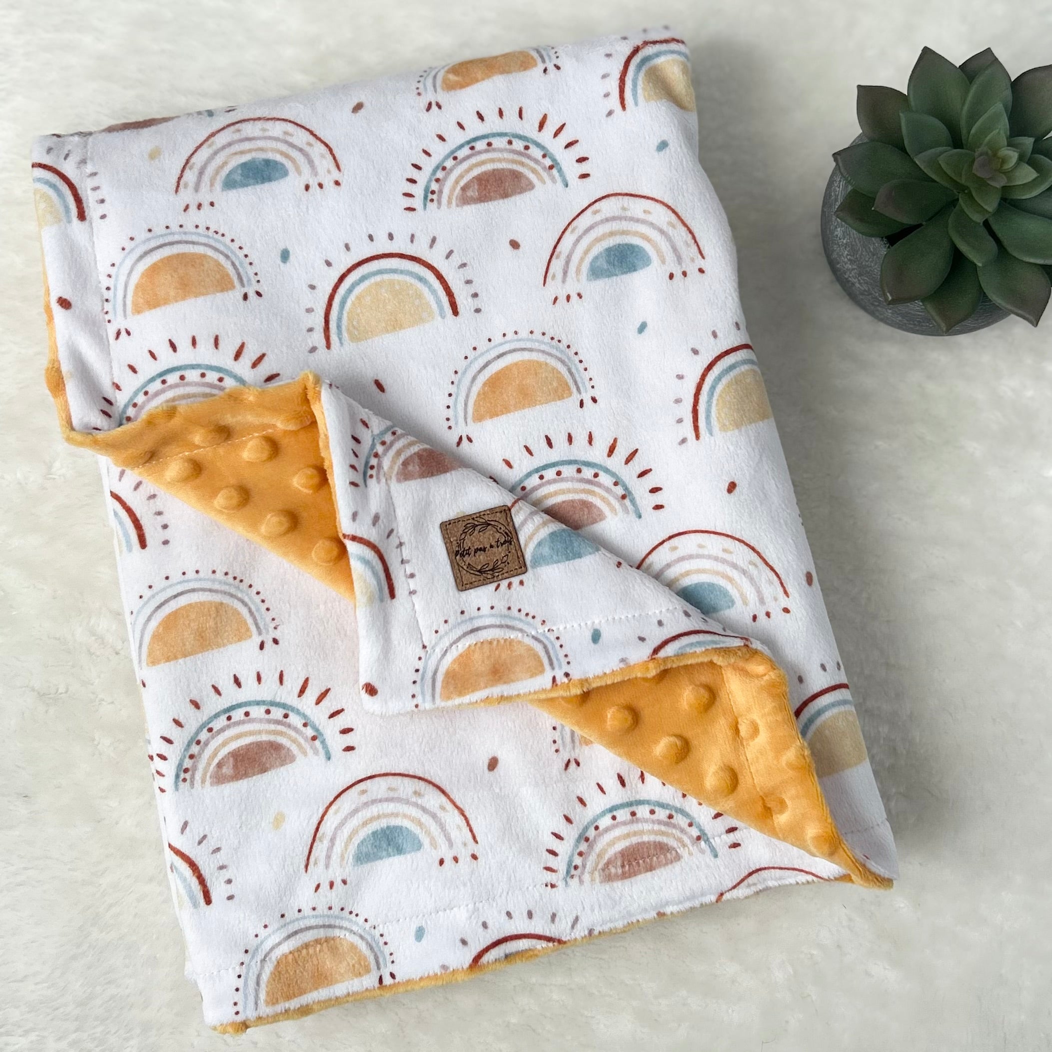 Couverture en minky - Coucher de soleil