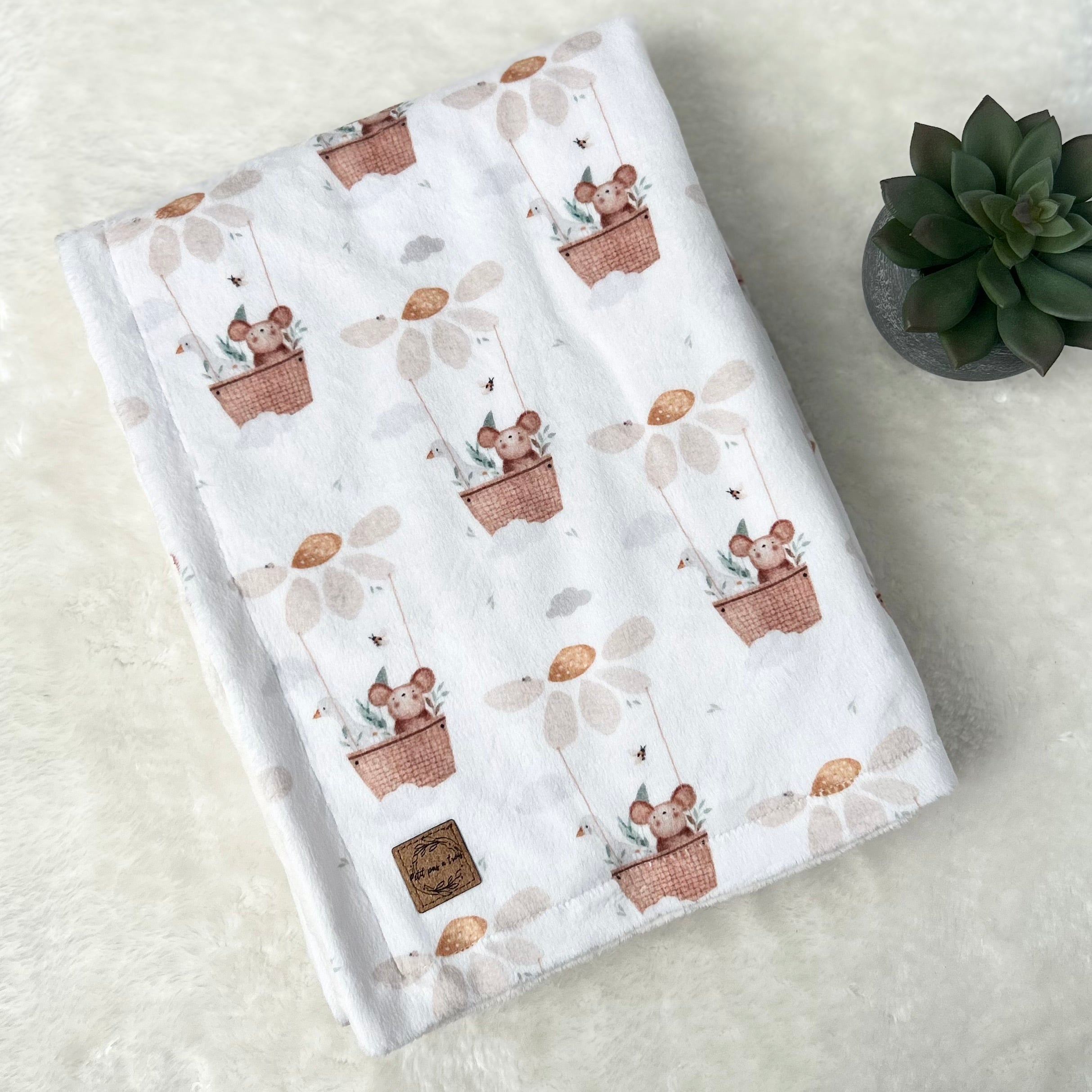 Couverture en minky - Lily & Clémentine